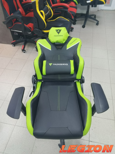 Игровое Кресло Thunder X3 (Черно-Зеленое)